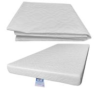 Wate Resistant Cot Mattress Cover Encasement with Zipper, Cot Bed 140 x 70 x 7.5cm Breathable and Hypoallergenic, Bed Bug and Dust Mite Resistant Mattress Cover