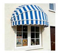 Wate UV Resint Foldable Canvas Dome ning Galvanized Arc Window Canopy Sune for Outdoor Garden Porch (Blue 160x50x50cm)