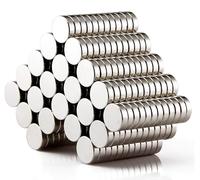 WATELL 40 Pcs Silver Rectangular Magnets, 12x3mm, Strong, Perfect for Office, Home, Fridge, Tools, Magnet Fishing