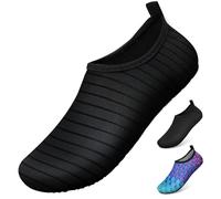 WateLves Beach Swim Aqua Socks Barefoot Water Shoes Swimming Yoga Sea Snorkeling Diving Pool Women Mens Tw Black 4.5/5.5 UK