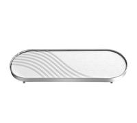 Water Absorbent Diatomite Tray, Diatomite Soap Dish Mat, Instant Dry Sink Organiser, Diatomaceous Earth Kitchen Soap Dish, Absorbing Stone Hand Soap Holder Water for bathroom kitchen (Silver)