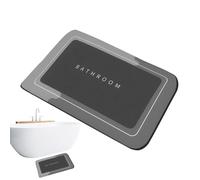 Water Absorbent Mat - 60 x 40 cm Quick Drying Underlay, Diatomaceous Earth Bathroom Mat, Waterproof Rug with Non-Slip Backing, Floor Protector for Kitchen, Entryway, Garage,