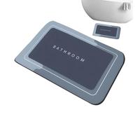 Water Absorbent Mat - 60 x 40 cm Quick Drying Underlay, Diatomaceous Earth Bathroom Mat, Waterproof Rug with Non-Slip Backing, Floor Protector for Kitchen, Entryway, Garage,