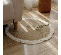 Water Absorbent Polyester Fiber Round Rug in Japanese Style Perfect for Any Room in Your Home (1#)