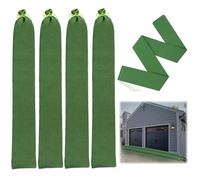 Water Absorbent Sandbags, Pack of 4, Flood Protection for Doors, with Handles, Sandbags, Flood Hose, Flood Barrier, for Garage Door, Basement, Window, Against Rain, Water Leak 150 x 19 cm