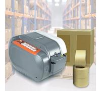 Water Activated Tape Dispenser - Automatic Wet Tape Machine with 3.5L Water Tank, 60m/min Output Speed, Compatible with 25-80mm Wide Tape