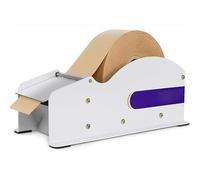 Water-Activated Tape Dispenser, Manual Stainless Steel Tape Dispenser, Width-Adjustable for Shipping Box Sealing, Ideal for Packing and Crafts, 3 Dispenser Roll Capacity