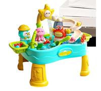 Water Activity Table, Adjustable Electric Summer Water Play Toy, Outdoor Sensory Water's Table Playset For Garden Yard Beach Patio Balcony Lawn Grassland Kids Learning Splash Fun Summer Activity Toy