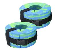 Water Aerobics, Fitness Float, 5.91x5.91x2.95 inches, Swimming Ring, Adjustable EVA Cuffs, Portable Lightweight Design, Black Blue Color Options, Arm Ankle Support, Equipment for Adults