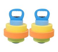 Water Aerobics Kettlebells - EVA Adjustable Aquatic Weights | Pool Exercise Training Equipment Pair Set | Muscle Toning Rehabilitation Endurance Conditioning | Low Strength Workout