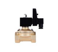 Water Air Solenoid Valve with Timer 220v 110v 24v Normally Closed 3/8 1/2 3/4 1-1/4 1.5 2 Brass Electric Valve(NPT_110VAC_120)