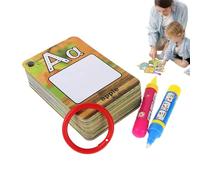 Water Alphabet Coloring Cards, Alphabet Drawing Cards | Flashcards for Learning the Alphabet and Painting, Coloring Cards with Alphabet and Numbers, Educational Toy for Boys and Girls