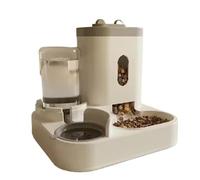 Water and cat food dispenser, pet automatic feeder, large-capacity dish and bowl, accessories