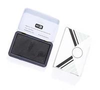 Water and Fade Resistant Stamp Inks Pad Quick Drying Inkpad Finger Printing Inks Pad for Financial Documents Check Banking Office Supplies Stamp