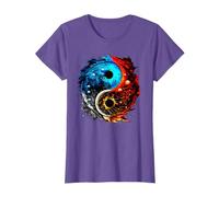 Water And Fire Yin Yang Symbol Taoism Chinese Meditation T-Shirt