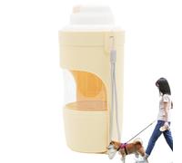 Water and Food Dispenser for Dogs, Dog Water Bottles for Walking, Leak-proof Water Dispenser for Pets, Food Dispenser, Dog Water Bottle with Food Container - Compact Water Bottles