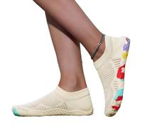 Water and Land Cut-Resistant and Puncture-Resistant Beachcombing Quick-Drying Water Play Shoes(Beige,EU38 (US7.5))