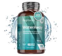 Water Away 180 Detox Capsules - for Tired legs - tiredness & fatigue, Metabolism