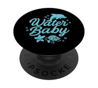 Water Baby Cute Sea Animal Design PopSockets Adhesive PopGrip