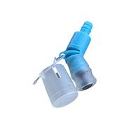 Water Bag Bite Valve Replacement Water Outlet Shut Off Valve Light Blue Curved Style