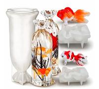 Water Bag Resin Mold, Silicone Molds for Resin Casting, 3D Lucky Bag Koi Fish Shaped Resin Molds for Home Decoration, Flowers Specimens Preservation, Epoxy Resin DIY Crafts