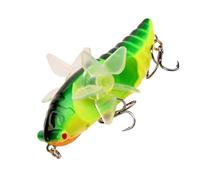 Water Bait - Hard Bait 3" Cicada Style Artificial with Rotating Rotation, Durable Body, Outdoor Sports Equipment | The Bass Fishing