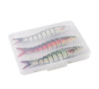 Water Bait | Multi Articulated Bait for the - 3 Compact Multi-articulated Artificial Baits for Shore, Lake, Pond, Kayak, Boat, River, Saltwater