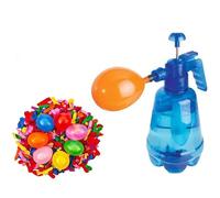 Water Balloon Filling Bottle | Balloon Pump Filling Station for Water Sports | Hand Balloon Filler with 500 Balloons, Water Fun for Outdoor