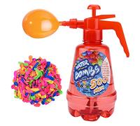 Water Balloon Pump Set 1.5L Air Water Bomb Balloon Pump with 500 Water Balloons 3 in 1 Air and Water Balloon Inflator Spray Bottle for Kids Outdoor Garden Pool Games (red)