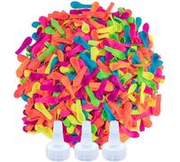 Water Balloons Quick Fill Water Balloon Pools Party 【1110 PCS】 Multicolored Colored Water Balloons Splash Fun Summer Pools Party Outdoor Safety Water Bomb Fight (1110 PACK)