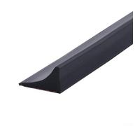 Water Barrier for Sink,Silicone Rubber Kitchen Water Splash Guard, Kitchen Water Stopper Collapsible Threshold Water Barrier Blocking Strip (black)