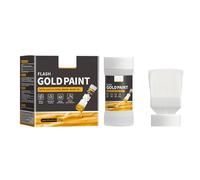 Water Based Gold Foil Metal Paint for Immediate Use on Hard Surfaces Green Composition High Adhesion Fast Drying Ceramic Paint