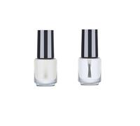 Water Based Natural Nail Polish,60 Seconds Fast Drying And Long-Lasting,Red Black Pink Nude Color Flash&No Ultraviolet Radiation,Suitable For Female At Home Diy Nail Art (Surface And Primer, 16ml)