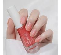 Water Based Natural Nail Polish,60 Seconds Fast Drying And Long-Lasting,Red Black Pink Nude Color Flash&No Ultraviolet Radiation,Suitable For Female At Home Diy Nail Art (Candy color, 10ml)