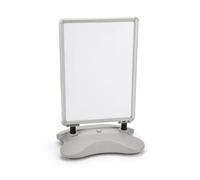 Water-Based Pavement Sign with Snap Frame - Double-Sided Outdoor Forecourt Display Board with Wheels - Heavy Duty A-Board Poster Stand for Shops, Cafes & Businesses (Grey, A1)