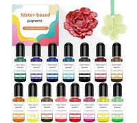 Water Based Pigment for Casting Powder, Concrete Plaster, Liquid Paint, Plaster, Cement, Epoxy Resin Art, Jewellery Making, Resin Casting DIY Crafts - 10 ml Each