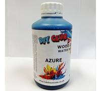 Water-Based Wood Dye, Wood Stain 500ml, 1000ml. Eco-Friendly, Non-Toxic, for DIY Interior Projects, Quick Dry, Furniture.Black, Red, Green, Blue, Pine, Oak, Brown, Mahogany, (Azure, 500ml)
