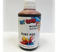 Water-Based Wood Dye, Wood Stain 500ml, 1000ml. Eco-Friendly, Non-Toxic, for DIY Interior Projects, Quick Dry, Furniture.Black, Red, Green, Blue, Pine, Oak, Brown, Mahogany, (Ruby RED, 500ml)