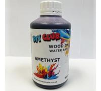 Water-Based Wood Dye, Wood Stain 500ml, 1000ml. Eco-Friendly, Non-Toxic, for DIY Interior Projects, Quick Dry, Furniture.Black, Red, Green, Blue, Pine, Oak, Brown, Mahogany, (Amethyst, 500ml)