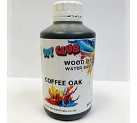 Water-Based Wood Dye, Wood Stain 500ml, 1000ml. Eco-Friendly, Non-Toxic, for DIY Interior Projects, Quick Dry, Furniture.Black, Red, Green, Blue, Pine, Oak, Brown, Mahogany, (Coffee Oak, 500ml)
