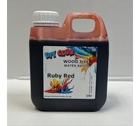 Water-Based Wood Dye, Wood Stain 500ml, 1000ml. Eco-Friendly, Non-Toxic, for DIY Interior Projects, Quick Dry, Furniture.Black, Red, Green, Blue, Pine, Oak, Brown, Mahogany, (Ruby RED, 1000ml)