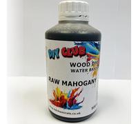 Water-Based Wood Dye, Wood Stain 500ml, 1000ml. Eco-Friendly, Non-Toxic, for DIY Interior Projects, Quick Dry, Furniture.Black, Red, Green, Blue, Pine, Oak, Brown, Mahogany, (RAW Mahogany, 500ml)