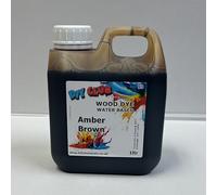 Water-Based Wood Dye, Wood Stain 500ml, 1000ml. Eco-Friendly, Non-Toxic, for DIY Interior Projects, Quick Dry, Furniture.Black, Red, Green, Blue, Pine, Oak, Brown, Mahogany, (Amber Brown, 1000ml)