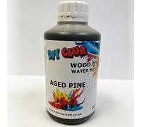 Water-Based Wood Dye, Wood Stain 500ml, 1000ml. Eco-Friendly, Non-Toxic, for DIY Interior Projects, Quick Dry, Furniture.Black, Red, Green, Blue, Pine, Oak, Brown, Mahogany, (Aged Pine, 500ml)