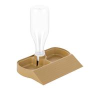 Water Basin for Turtles, Automatic Water Dispenser for Reptiles, Accessories 2 in 1 Automatic Feeder with Large Capacity Food Tray for Bearded Dragon Lizard Gecko Chameleon