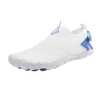 Water Beach Shoes Men Women Lightweight Slip On Swim Barefoot Quick Dry Breathable Non Slip Aqua Shoes Waterproof Outdoor Trainers Comfortable Casual Shoe for Surfing Running Driving Pool Yoga White