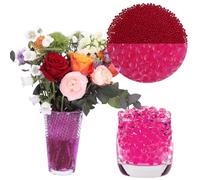 Water Beads 50000 Pcs Rose Red Water Gel Balls Biodegradable Beads Vase Filler Beads for Vases, Home Decor, Kitchen Decor, Decorative Filler, Plant Decor