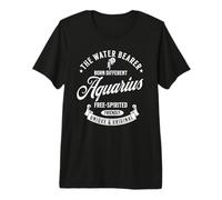 Water Bearer Aquarius Born Different Free Spirited Men Women Premium T-Shirt