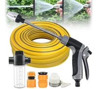Water Blitz - Waterblitz Pressure Washer, Waterblitz High Pressure Water for Garden Hose, Turn Any Hose Into a High-Pressure Water Jet, 3-Way Adjustable Nozzle (15m Round Tube)