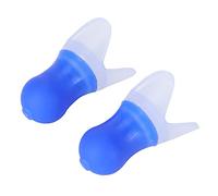 Water - Blocking Ear Plugs for Swimming & Noise Reduction | Soft Silicone Reusable Earplugs | 2 Pack for Flying/Sleeping/Spa | Comfort Fit, Blocks Water & Noise (Blue Large +pp Box)